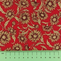 Fat Quarter - 356 Floral - Red